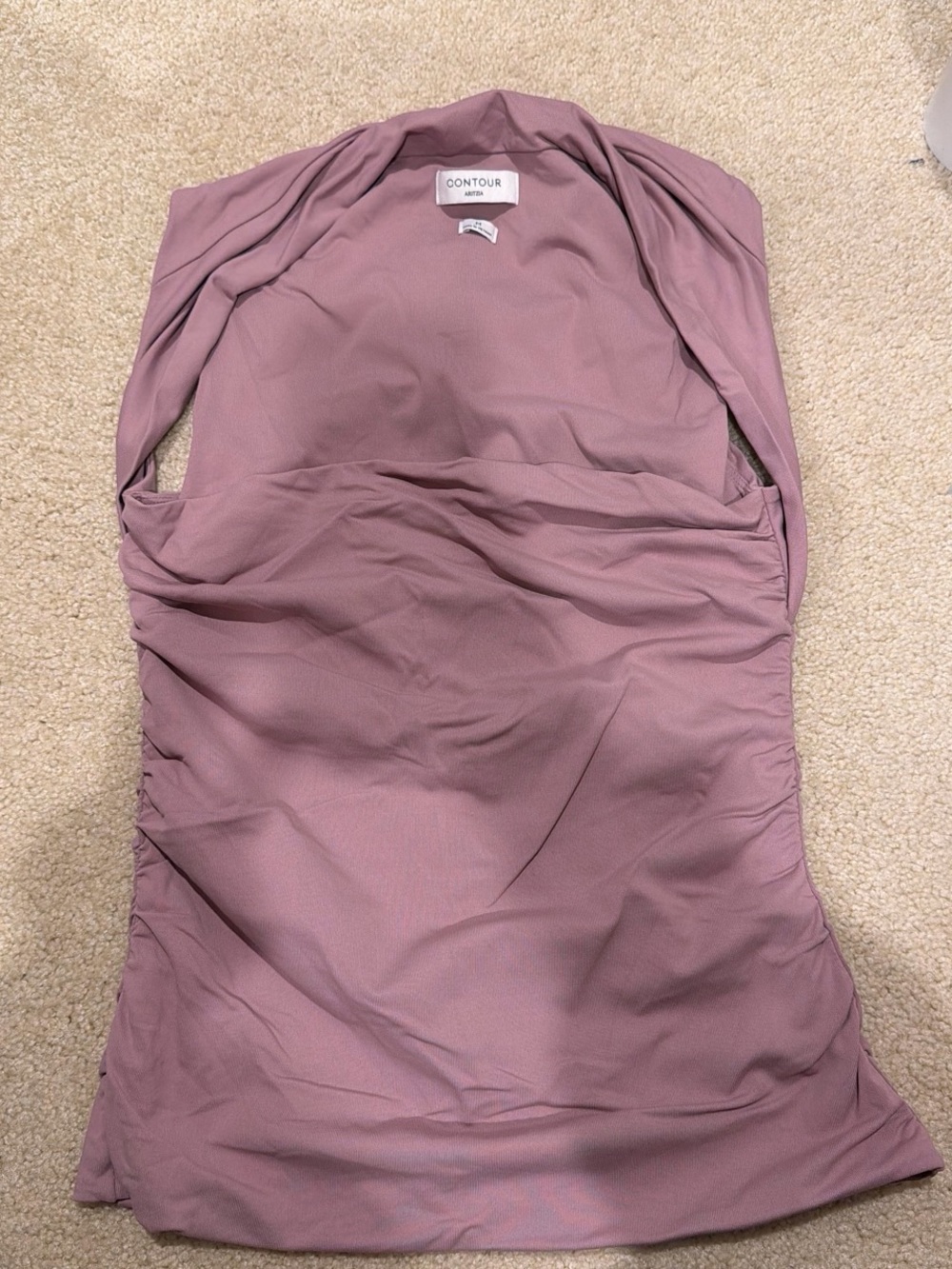 Aritzia Contour Mauve Ruched Tank